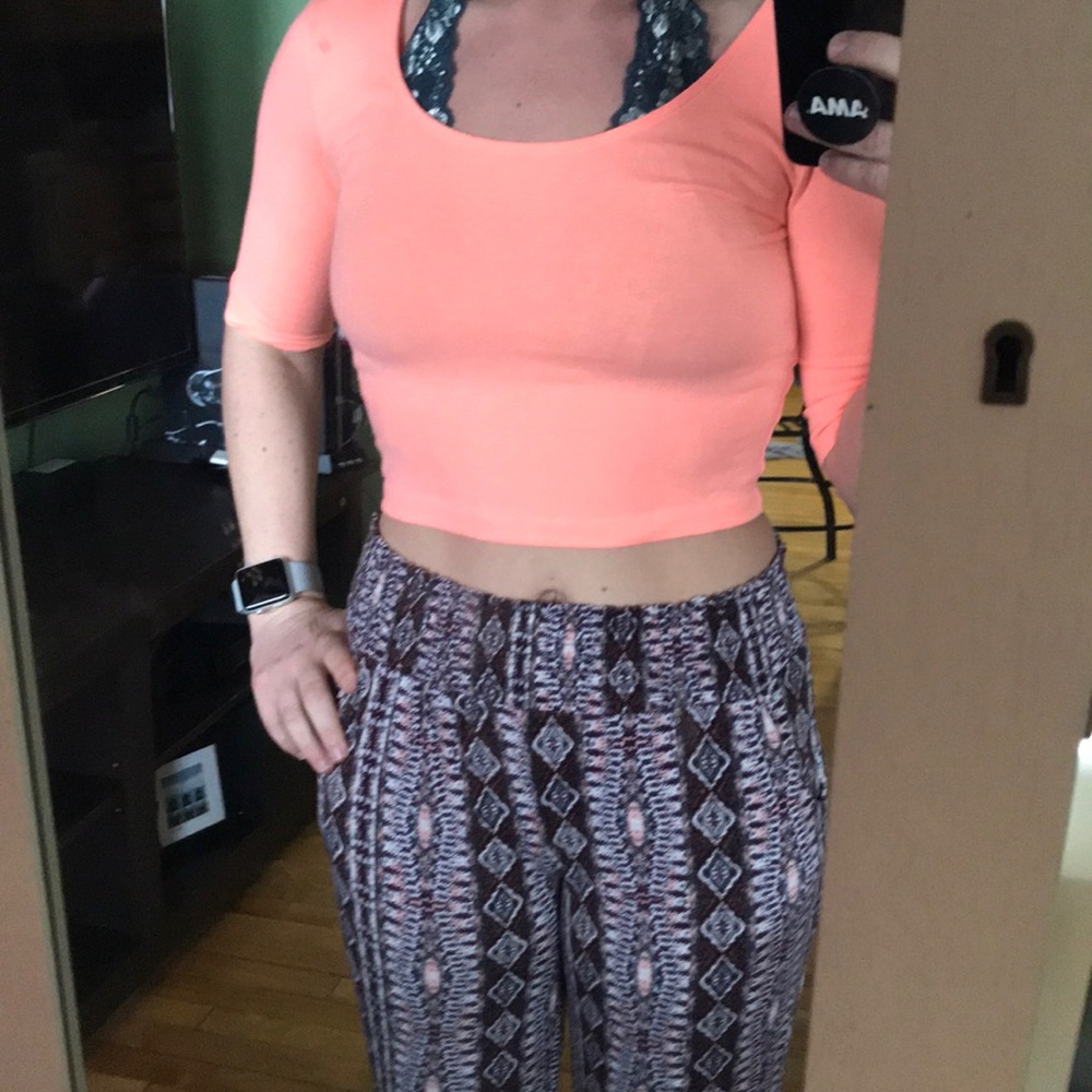 Neon crop top